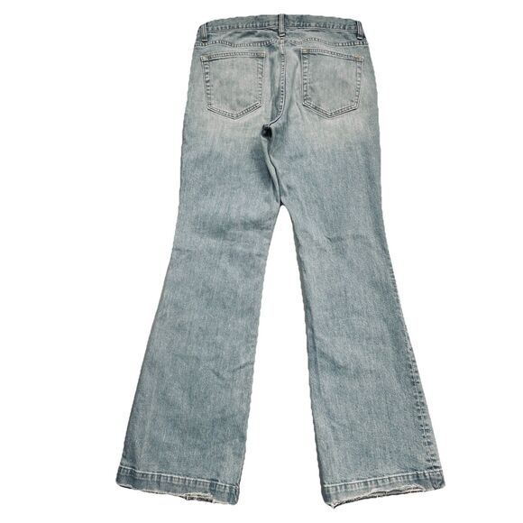 Y2K Gap Long And Lean Jeans 12 (32x31) Light Wash Blue Mid Rise Stretch Womens - Picture 2 of 10